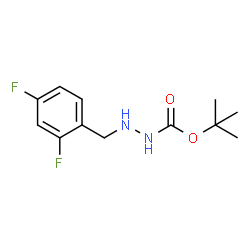 tert-Butyl 2-(2,4-difluorobenzyl)hydrazinecarboxylate结构式
