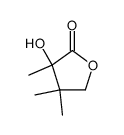 3-hydroxy-3,4,4-trimethyldihydrofuran-2(3H)-one结构式