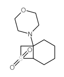 4-(7,7-Dioxido-7-thiabicyclo[4.2.0]oct-1-yl)morpholine structure