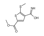 methyl 4-(aminocarbonyl)-5-(methylthio)thiophene-2-carboxylate picture