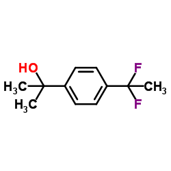 2-[4-(1,1-Difluoroethyl)phenyl]-2-propanol结构式