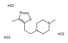 4-methyl-5-[2-(4-methylpiperazin-1-yl)ethyl]-1,3-thiazole,trihydrochloride结构式