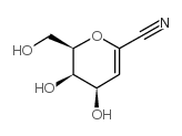 2,6-anhydro-3-deoxy-d-lyxo-hept-2-enonitrile Structure