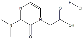 2-(3-(二甲基氨基)-2-氧代吡嗪-1(2H)- 基)乙酸盐酸盐结构式