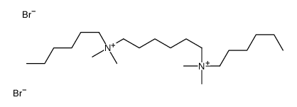 hexyl-[6-[hexyl(dimethyl)azaniumyl]hexyl]-dimethylazanium,dibromide Structure