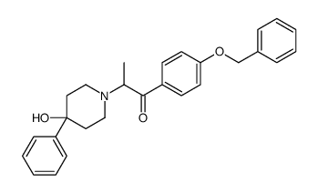 1-(4-BENZYLOXYPHENYL)-2-(4-HYDROXY-4-PHENYL-1-PIPERIDYL)PROPAN-1-ONE structure