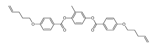 2-methyl-1,4-bis[4-(4-pentenyloxy)benzoyl]hydroquinone结构式