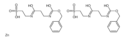 2-[3-(phenylmethoxycarbonylamino)propanoylamino]ethanesulfonic acid,zinc结构式