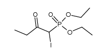 diethyl (1-iodo-2-oxobutyl)phosphonate Structure