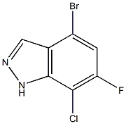 4-溴-7-氯-6-氟-1H-吲唑图片
