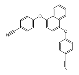 4-[4-(4-cyanophenoxy)naphthalen-1-yl]oxybenzonitrile Structure