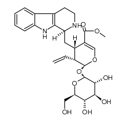 (4S)-4β-[[(1R)-1,2,3,4-Tetrahydro-β-carboline-1β-yl]methyl]-5β-ethenyl-6α-(β-D-glucopyranosyloxy)-5,6-dihydro-4H-pyran-3-carboxylic acid methyl ester picture