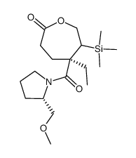 (5R)-5-ethyl-5-((S)-2-(methoxymethyl)pyrrolidine-1-carbonyl)-6-(trimethylsilyl)oxepan-2-one Structure