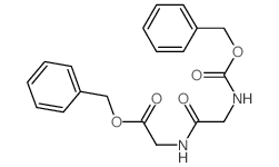 benzyl 2-[(2-phenylmethoxycarbonylaminoacetyl)amino]acetate structure