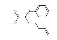 methyl 2-(phenylthio)hept-6-enoate结构式