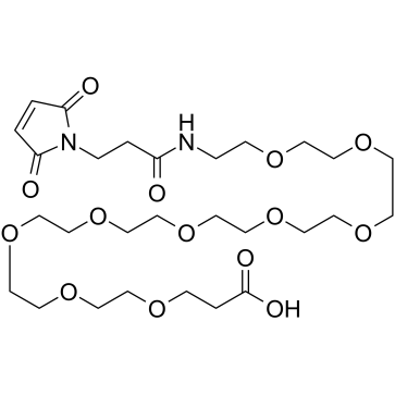 Mal-amido-PEG9-acid Structure