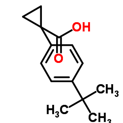 1-(4-tert-butylphenyl)cyclopropanecarboxylic acid结构式