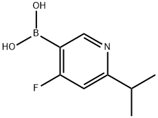 4-Fluoro-2-(iso-propyl)pyridine-5-boronic acid structure