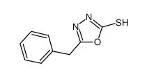 5-苄基-[1,3,4]噁二唑-2-硫醇结构式