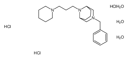 3-benzyl-9-(3-piperidin-1-ylpropyl)-3,9-diazabicyclo[3.3.1]nonane,trihydrate,trihydrochloride Structure