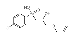 2-Propanol,1-(allyloxy)-3-[(p-chlorophenyl)hydroxyarsino]-, As-oxide (8CI)结构式