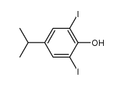 2.6-Diiod-4-isopropyl-phenol结构式