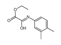 2-Amino-2-oxo-acetic acid, N-[3,4-dimethylphenyl]-, ethyl ester structure