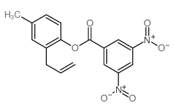 Phenol,4-methyl-2-(2-propen-1-yl)-, 1-(3,5-dinitrobenzoate) Structure