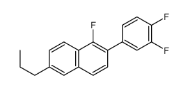 2-(3,4-difluorophenyl)-1-fluoro-6-propylnaphthalene Structure