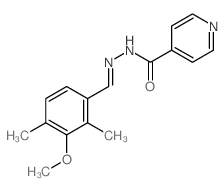4-Pyridinecarboxylicacid, 2-[(3-methoxy-2,4-dimethylphenyl)methylene]hydrazide structure