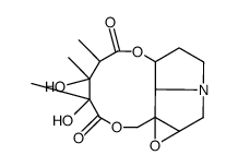 1,2α-epoxy-12,13-dihydroxy-(1αH,13βH,14βH)-tetrahydro-20-nor-crotalanane-11,15-dione结构式