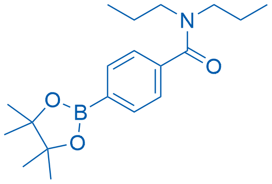 N,N-Dipropyl-4-(4,4,5,5-tetramethyl-1,3,2-dioxaborolan-2-yl)benzamide Structure