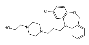 2-{4-[3-(7-Chlorodibenzo[b,e][1,4]oxazepin-5(11H)-yl)propyl]-1-π perazinyl}ethanol结构式