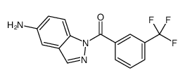 1-(α,α,α-Trifluoro-m-toluoyl)-1H-indazol-5-amine结构式
