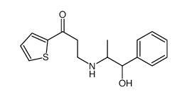 1-Propanone, 3-((2-hydroxy-1-methyl-2-phenylethyl)amino)-1-(2-thienyl)-结构式