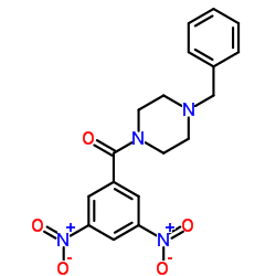 3,5-DINITRO 4-BENZYLPIPERAZINYL KETONE Structure