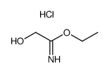 2-hydroxyacetimidic acid ethyl ester hydrochloride Structure