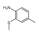 2-amino-5-methylphenyl methyl sulphide结构式