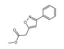 (3-phenyl-isoxazol-5-yl)-acetic acid methyl ester结构式