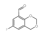 6-Fluoro-1,3-benzodioxene-8-carbaldehyde Structure