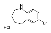 7-Bromo-2,3,4,5-tetrahydro-1H-benzo[b]azepine hydrochloride Structure