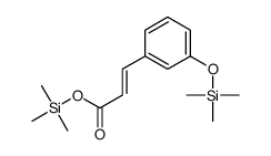 3-[3-[(Trimethylsilyl)oxy]phenyl]propenoic acid trimethylsilyl ester结构式