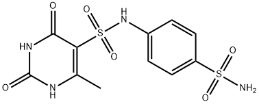 5-Pyrimidinesulfonamide, N-[4-(aminosulfonyl)phenyl]-1,2,3,4-tetrahydro-6-methyl-2,4-dioxo-结构式