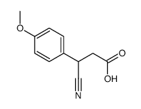 3-cyano-3-(4-methoxyphenyl)propanoic acid结构式