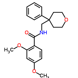 2,4-DIMETHOXY-N-((4-PHENYL-TETRAHYDRO-2H-PYRAN-4-YL)METHYL)BENZAMIDE structure