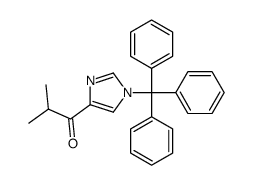 2-methyl-1-(1-tritylimidazol-4-yl)propan-1-one结构式
