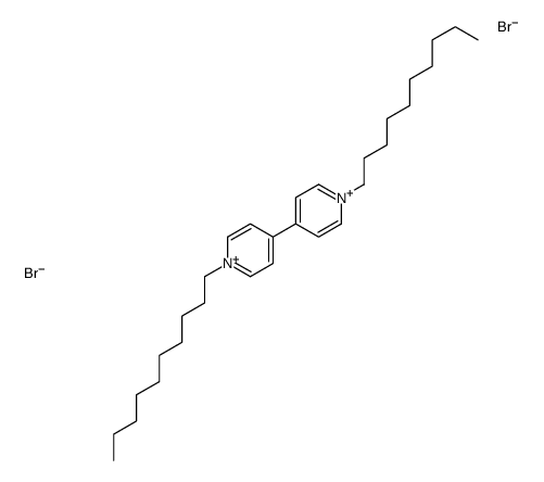 1-decyl-4-(1-decylpyridin-1-ium-4-yl)pyridin-1-ium,dibromide Structure