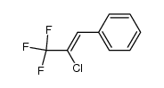 (2-chloro-3,3,3-trifluoroprop-1-en-1-yl)benzene Structure