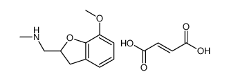 (Z)-4-hydroxy-4-oxobut-2-enoate,(7-methoxy-2,3-dihydro-1-benzofuran-2-yl)methyl-methylazanium Structure