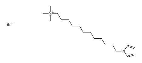 trimethyl(12-pyrrol-1-yldodecyl)azanium,bromide结构式